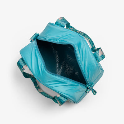 Interior View | Tag Along Too 12-Can Satchel Cooler::Lagoon Teal::Fully insulated