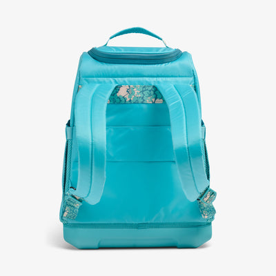 Back View | Tag Along Too 30-Can Backpack::Lagoon Teal::Adjustable straps