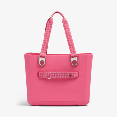 Back View | Tag Along Too EVA All-Purpose Tote::Thrift Pink::Trolley pass-through sleeve