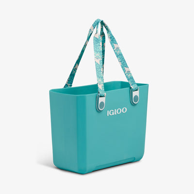 Angle View | Tag Along Too EVA All-Purpose Tote::Lagoon Teal::Shoulder straps