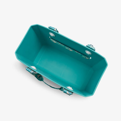 Interior View | Tag Along Too EVA All-Purpose Tote::Lagoon Teal::Fits wine bottles
