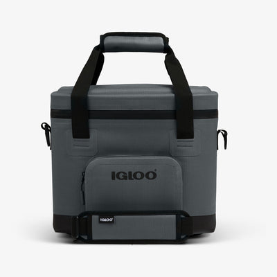 Front View | Trailmate® 18-Can Cooler Bag::Carbonite::Welded, weather-resistant exterior