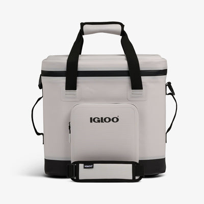 Front View | Trailmate® 36-Can Cooler Bag::Bone::Welded, weather-resistant exterior