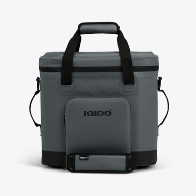 Front View | Trailmate® 36-Can Cooler Bag::Carbonite::Welded, weather-resistant exterior