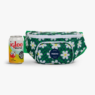 Size View | Retro Fanny Pack::Psychedelic Daisy::