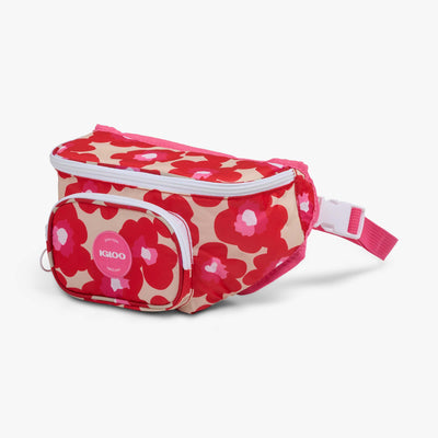 Angle View | Retro Fanny Pack::Mod Floral::