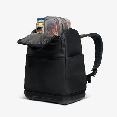 Packed View | Tag Along Too 30-Can Backpack::Luxe Black::Fully insulated