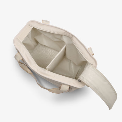 Interior View | Tag Along Too 36-Can Tote Cooler::Luxe Linen::Interior divider