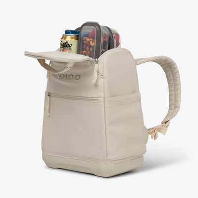 Packed View | Tag Along Too 30-Can Backpack::Luxe Linen::Fully insulated