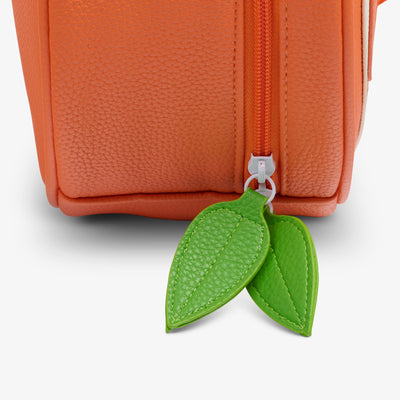 Zipper View | Citrus Crossbody Cooler Bag::Orange::