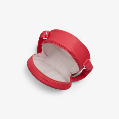 Open View | Citrus Crossbody Cooler Bag::Grapefruit::Insulated interior