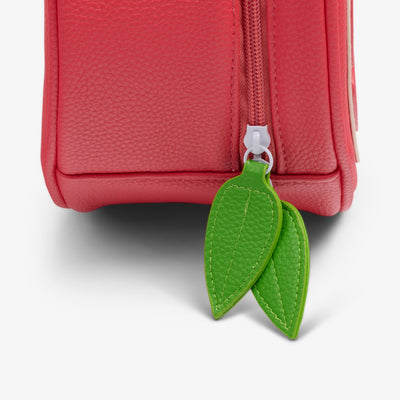 Zipper View | Citrus Crossbody Cooler Bag::Grapefruit::