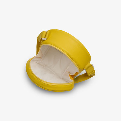 Open View | Citrus Crossbody Cooler Bag::Lemon::Insulated interior