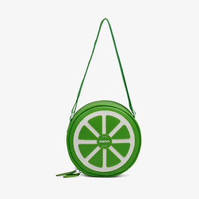 Stap View | Citrus Crossbody Cooler Bag::Lime::Adjustable crossbody strap