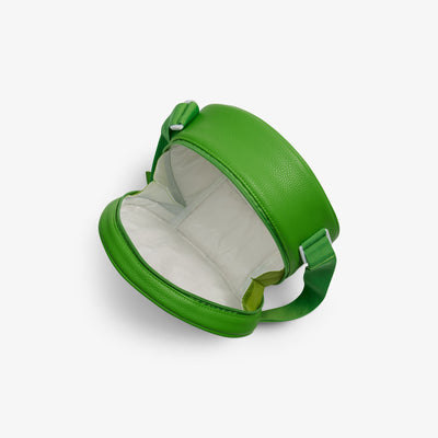 Open View | Citrus Crossbody Cooler Bag::Lime::Insulated interior