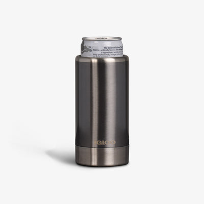 Simple Modern Skinny Can Cooler | Slim Insulated Stainless Steel Drink Holder | Insulate Hard Seltzer, Soda, Beer| Ranger | Slim 12oz | Obsidian