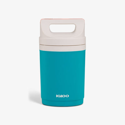 Front View | Retro Playmate Half Gallon Jug::Turquoise::Half-gallon capacity