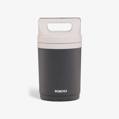 Front View | Retro Playmate Half Gallon Jug::Charcoal::Half-gallon capacity