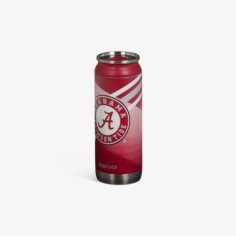 Angle View | The University of Alabama® 16 Oz Can::::Sliding mouth-opening tab