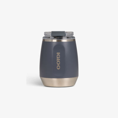 Front View | 10 Oz Wine Tumbler::Carbonite::Double-wall, vacuum-insulated