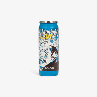 Front View | Sonic the Hedgehog Shimbun 16 Oz Can::::Durable stainless steel 