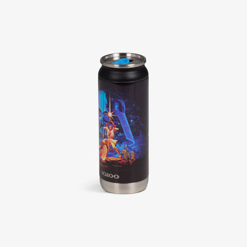 Angle View | Star Wars™ Poster Art 16 Oz Can::::Secure mouth-opening tab