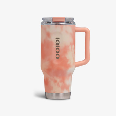 Front View | 32 Oz Flip ‘n’ Sip Travel Mug::Apricot::Retention: Up to 48hrs cold / 8hrs hot*