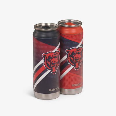 Angle View | Chicago Bears Home & Away 16 Oz Can 2-Pack::::Advanced hot & cold retention