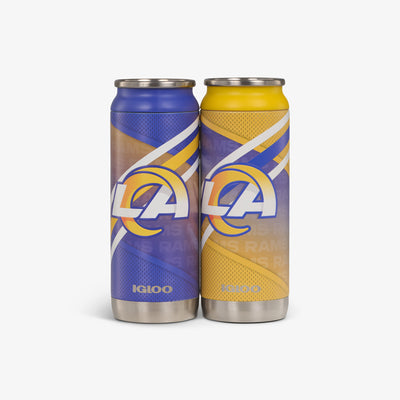 Front View | Los Angeles Rams Home & Away 16 Oz Can 2-Pack::::Set of 2