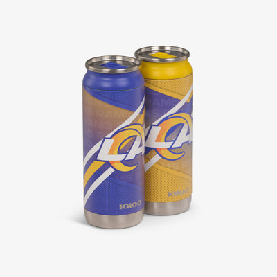 Angle View | Los Angeles Rams Home & Away 16 Oz Can 2-Pack::::Advanced hot & cold retention