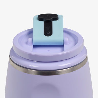 Lid Open View | 10 Oz Wine Tumbler::Lilac::