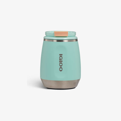 Front View | 10 Oz Wine Tumbler::Seafoam::Double-wall, vacuum-insulated