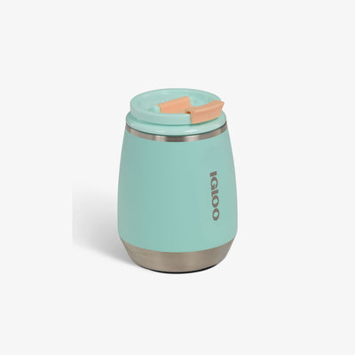 Angle View | 10 Oz Wine Tumbler::Seafoam::
