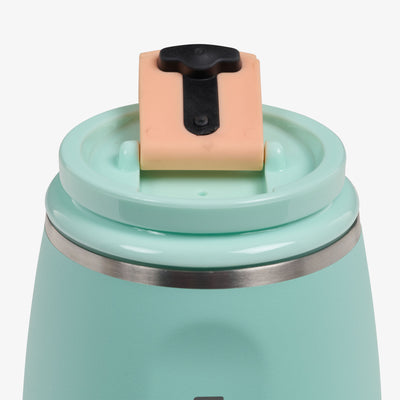 Lid Open View | 10 Oz Wine Tumbler::Seafoam::