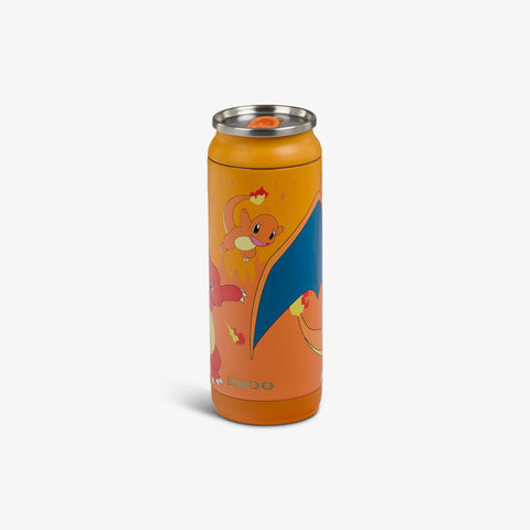 Angle View | Pokémon 16 Oz Can::Charmander::Sliding mouth-opening tab 