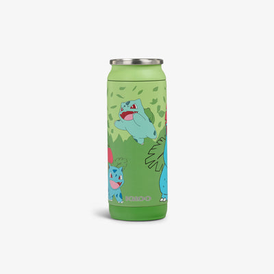 Front View | Pokémon 16 Oz Can::Bulbasaur::Matte 3D character print 