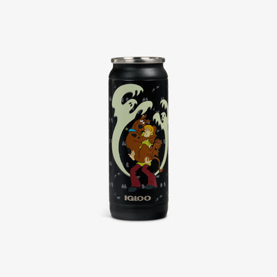 Front View | Scooby Doo™ Ghosts Glow in the Dark 16 Oz Can::::Matte 3D character print 