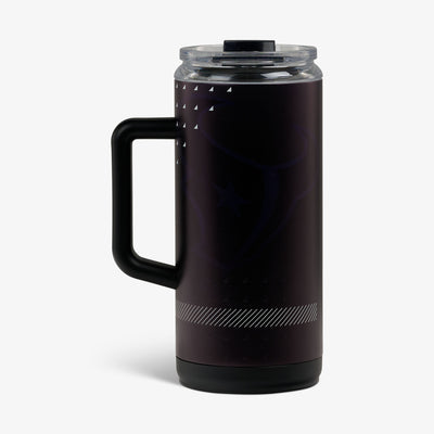 Back View | NFL 1L Beer Mug::Texans::Side handle 