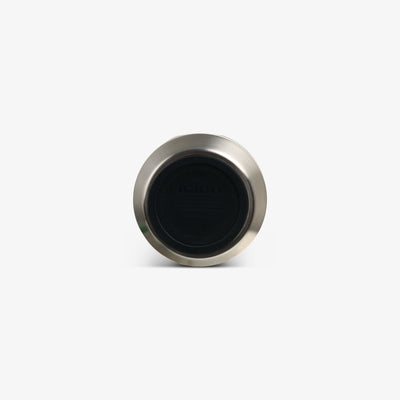 Bottom View | Floral 10 Oz Wine Tumbler::Linen::Built-in coaster 