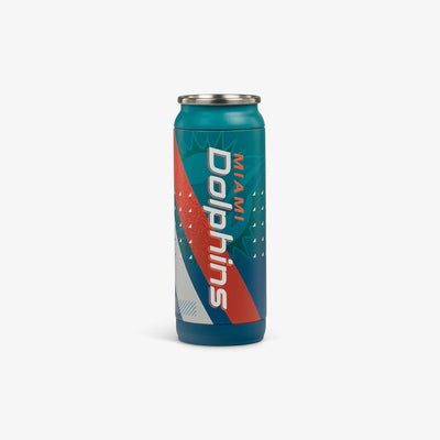 Back View | NFL 16 Oz Can::Dolphins::Double-wall, vacuum-insulated 