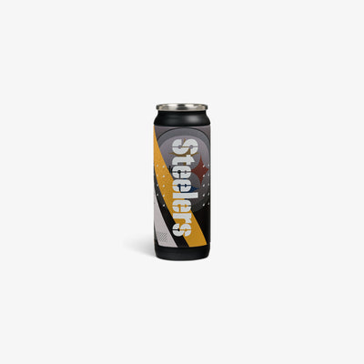 Back View | NFL 16 Oz Can::Steelers::Double-wall, vacuum-insulated 