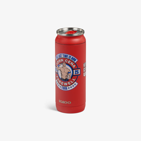 Angle View | WWE John Cena Farewell Tour 16 Oz Can::::Durable stainless steel  