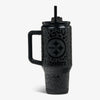 Front View | NFL 32 Oz Leopard Flip ‘n’ Sip Travel Mug