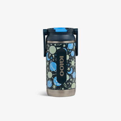 Front View | Kids Lunch Glow 12 Oz Sipper Bottle::Cosmic Glow::