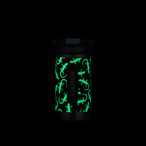 Glow View | Kids Lunch Glow 12 Oz Sipper Bottle::Lizard Glow::Glows in the dark!
