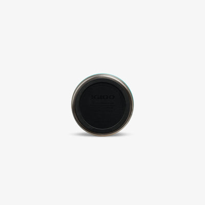 Bottom View | 16 Oz Flip ‘n’ Sip Tumbler::Lagoon Teal::Built-in coaster