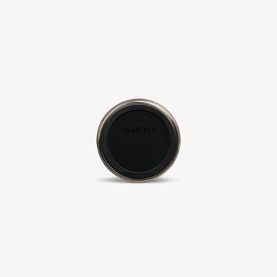 Bottom View | 16 Oz Flip ‘n’ Sip Tumbler::Thrift Pink::Built-in coaster