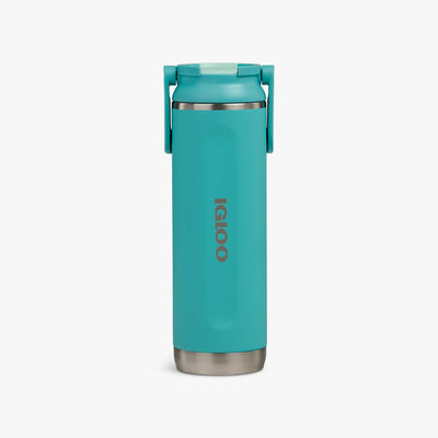 Front View | 20 Oz Sport Sipper Bottle::Lagoon Teal::Fits in standard cup holders