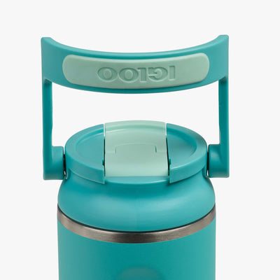 Lid View | 20 Oz Sport Sipper Bottle::Lagoon Teal::Retention: Up to 24hrs cold / 6hrs hot*