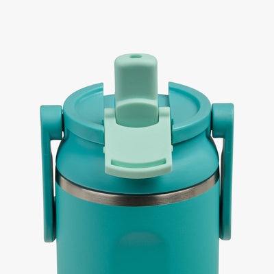 Lid Open View | 20 Oz Sport Sipper Bottle::Lagoon Teal::Leakproof Sport Sipper lid